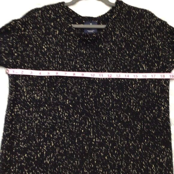 AEO vintage boyfriend black gold knit American eagle outfitters sweater in small - Picture 8 of 11